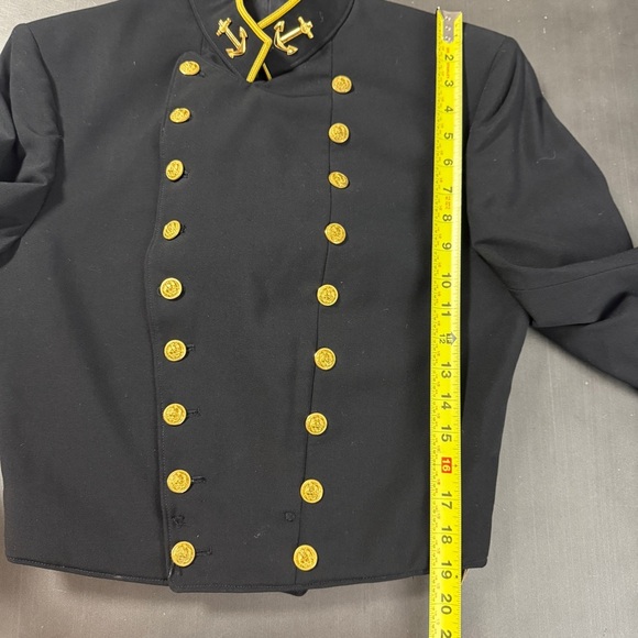 Vintage US Naval Academy Jacket Uniform Flying Cross Navy Jacket Preppy Academia - Picture 15 of 16